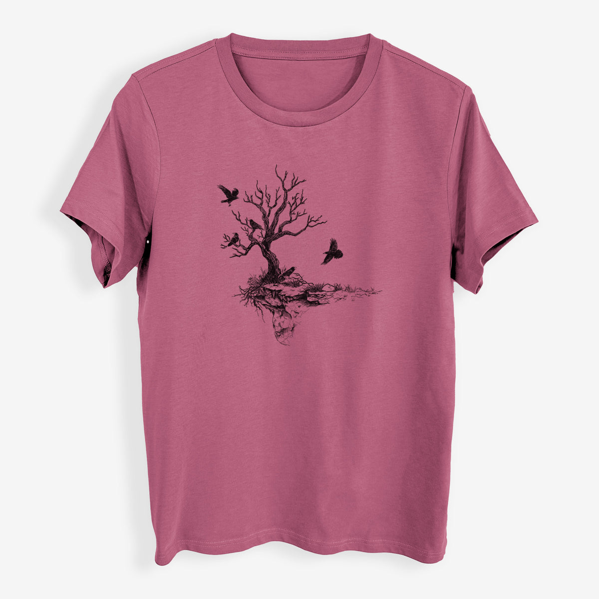 Twisted Tree with Ravens - Womens Everyday Maple Tee