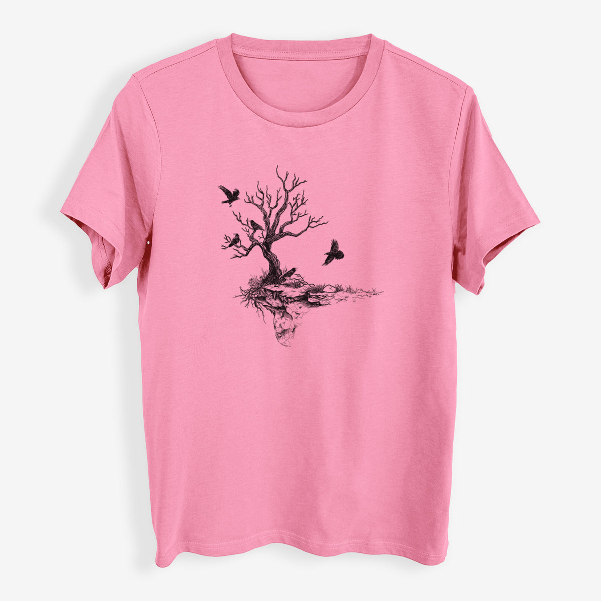 Twisted Tree with Ravens - Womens Everyday Maple Tee