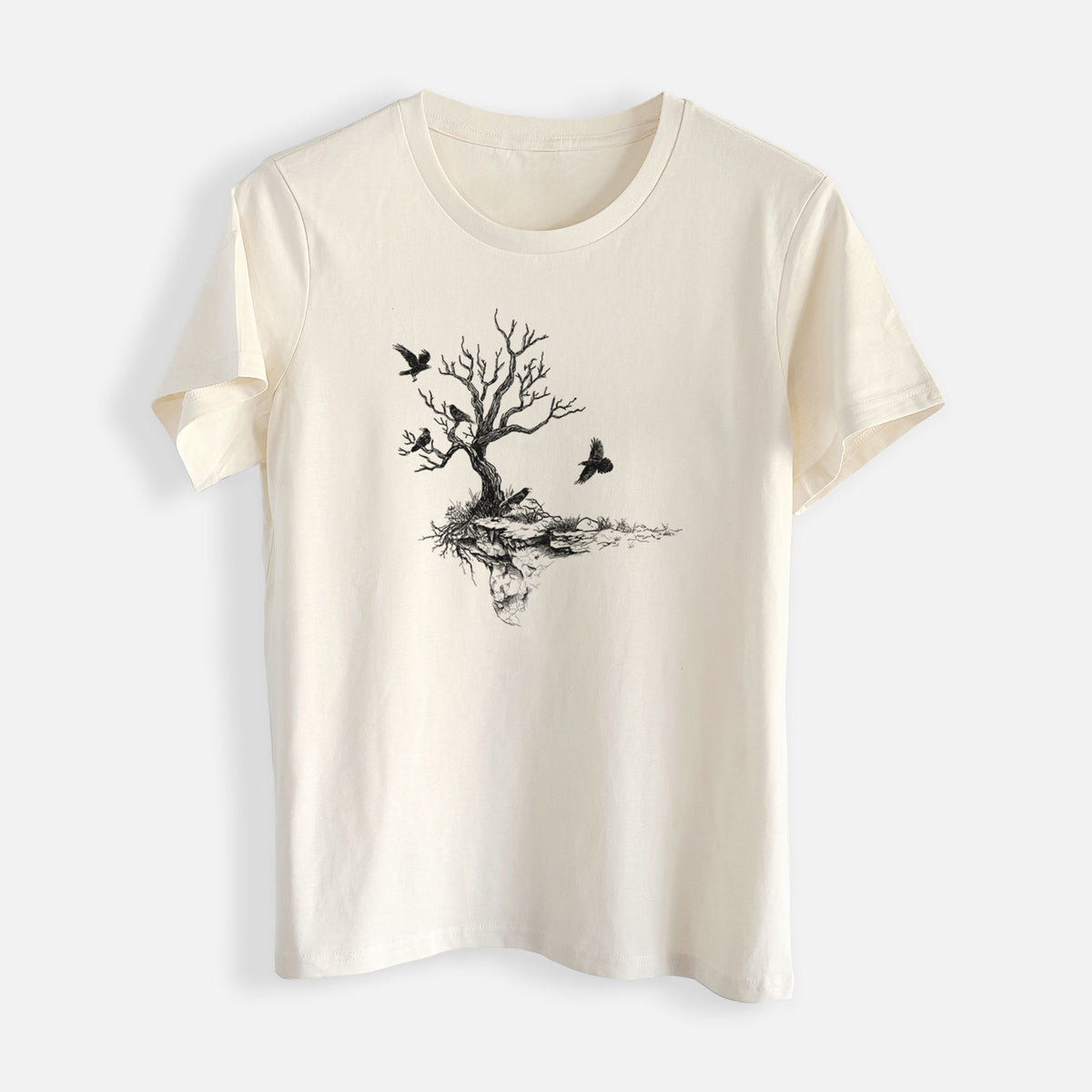 Twisted Tree with Ravens - Womens Everyday Maple Tee