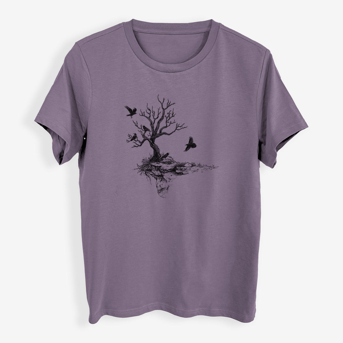 Twisted Tree with Ravens - Womens Everyday Maple Tee