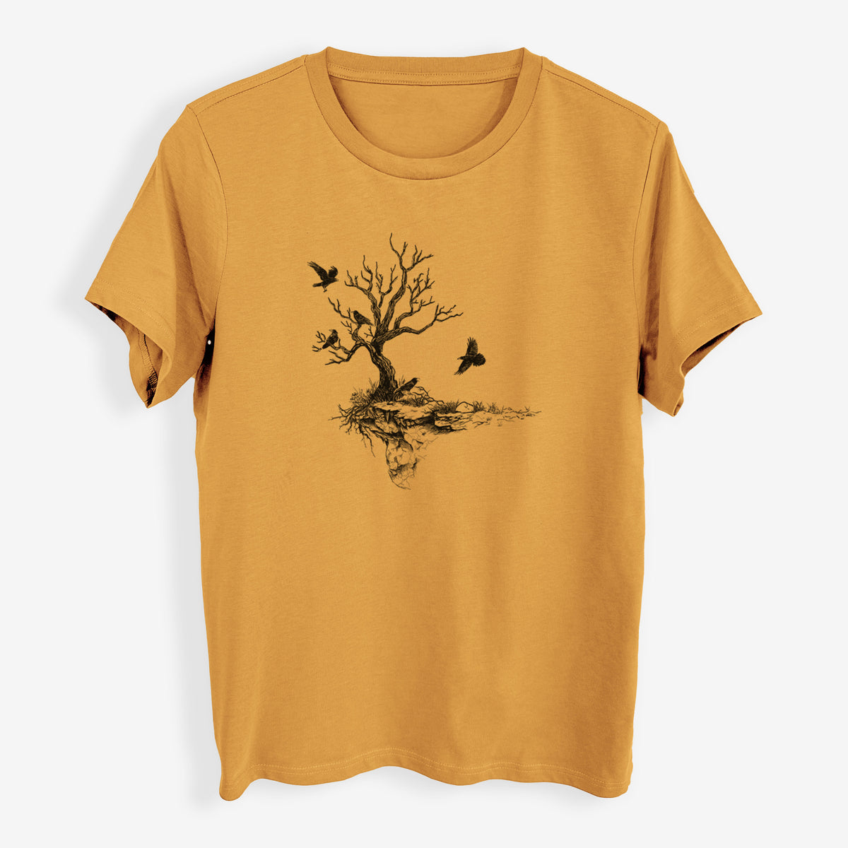 Twisted Tree with Ravens - Womens Everyday Maple Tee