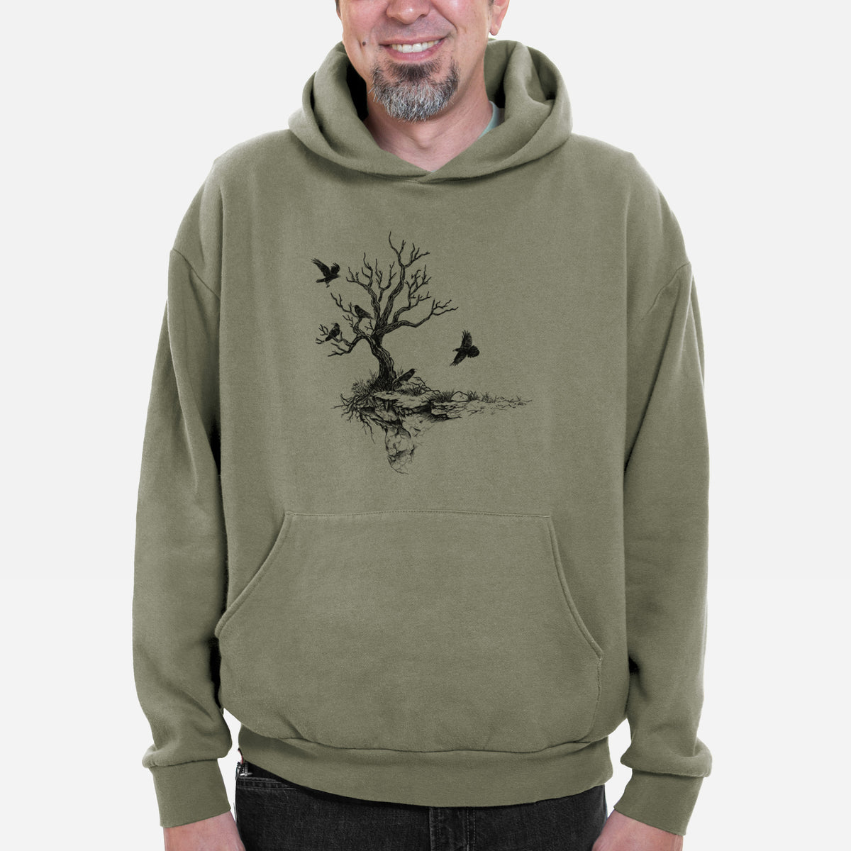 Twisted Tree with Ravens  - Bodega Midweight Hoodie