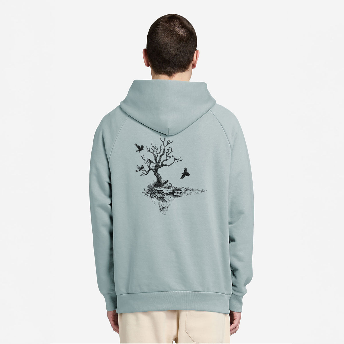 Twisted Tree with Ravens - UltraLuxe Heavyweight French Terry Hoodie