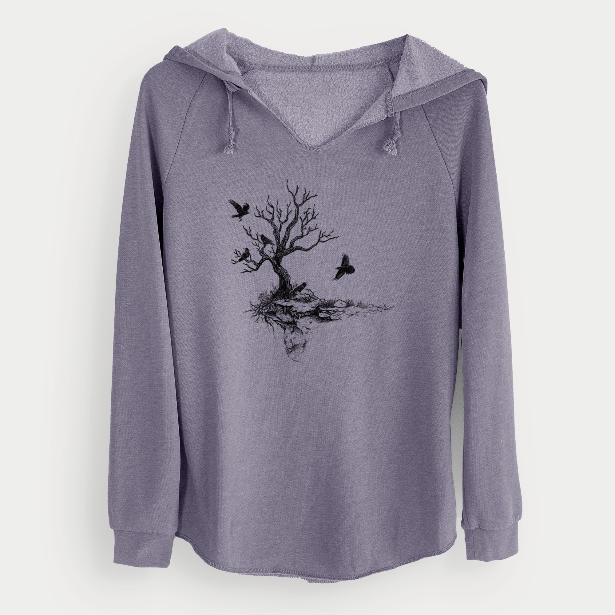 Twisted Tree with Ravens - Cali Wave Hooded Sweatshirt