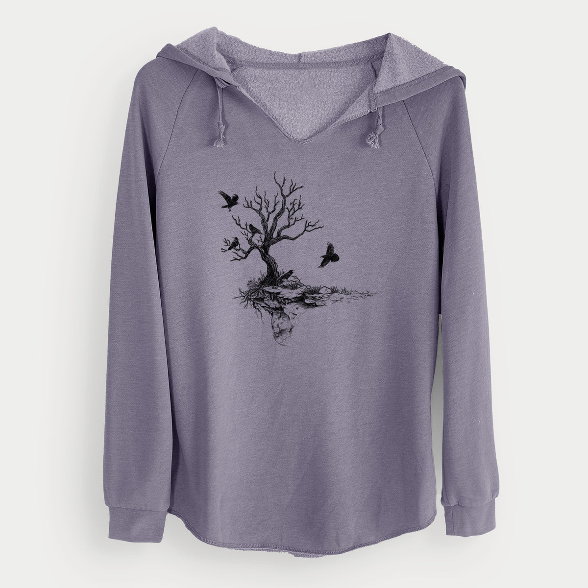 Twisted Tree with Ravens - Cali Wave Hooded Sweatshirt