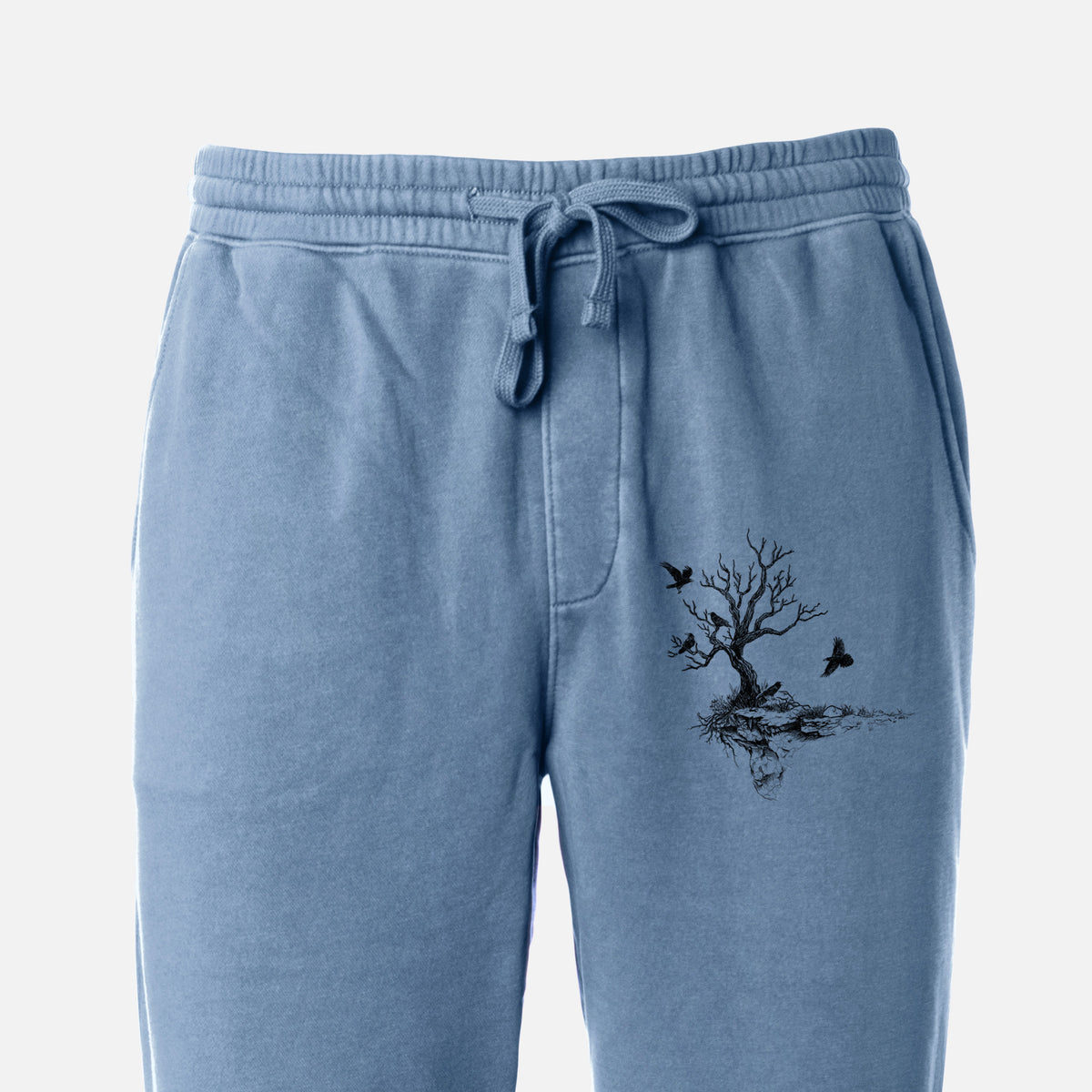 Twisted Tree with Ravens - Unisex Pigment Dyed Sweatpants