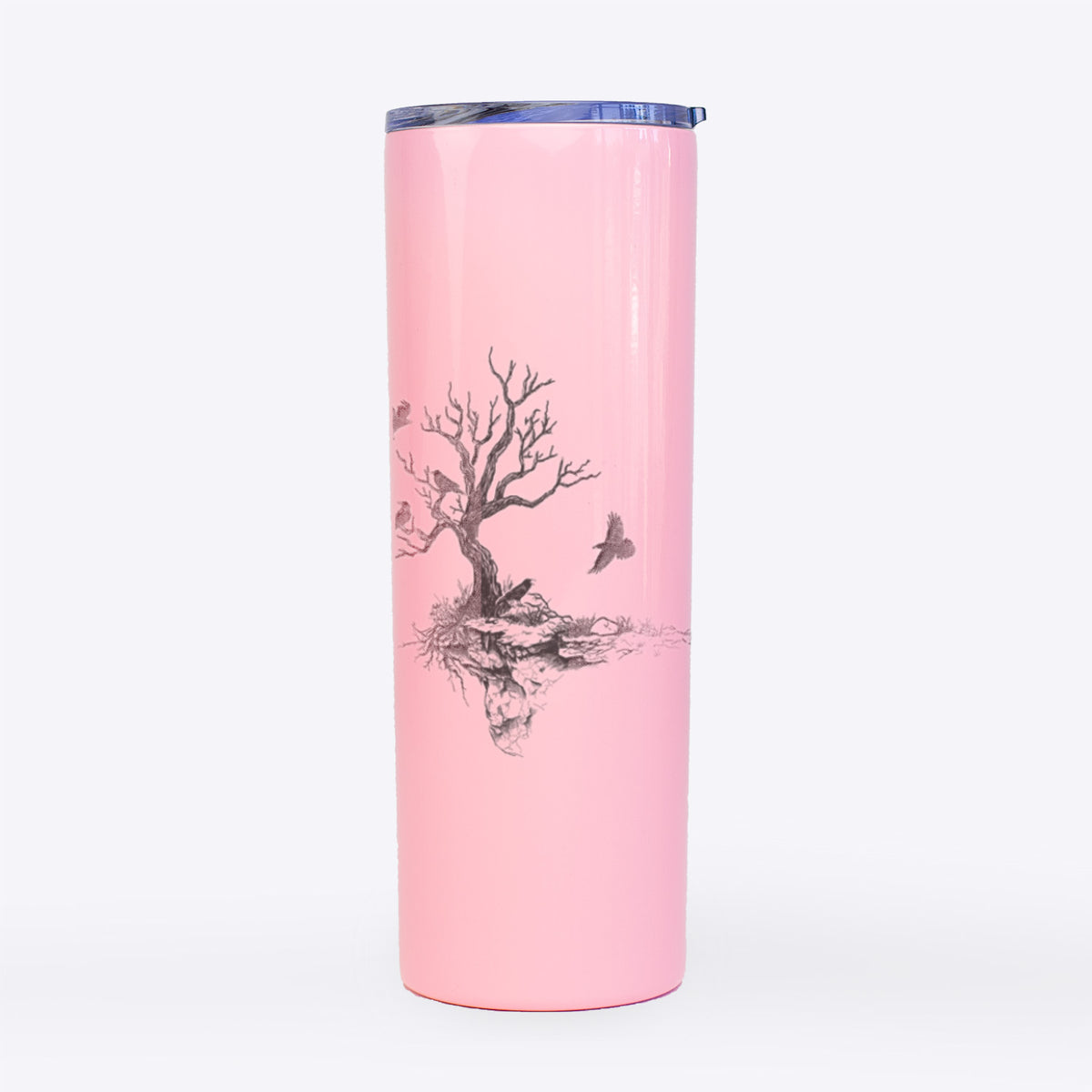 Twisted Tree with Ravens - 20oz Skinny Tumbler