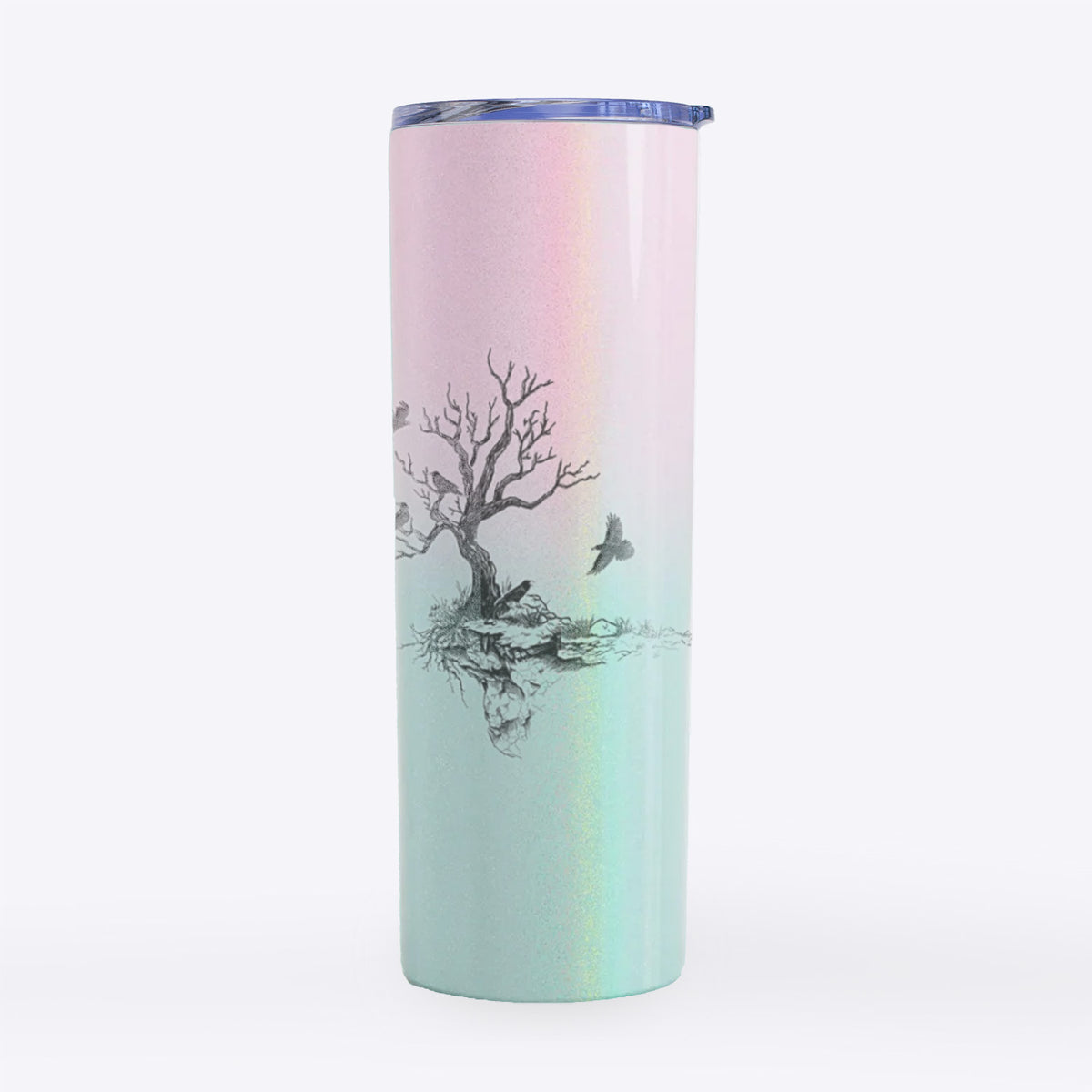 Twisted Tree with Ravens - 20oz Skinny Tumbler