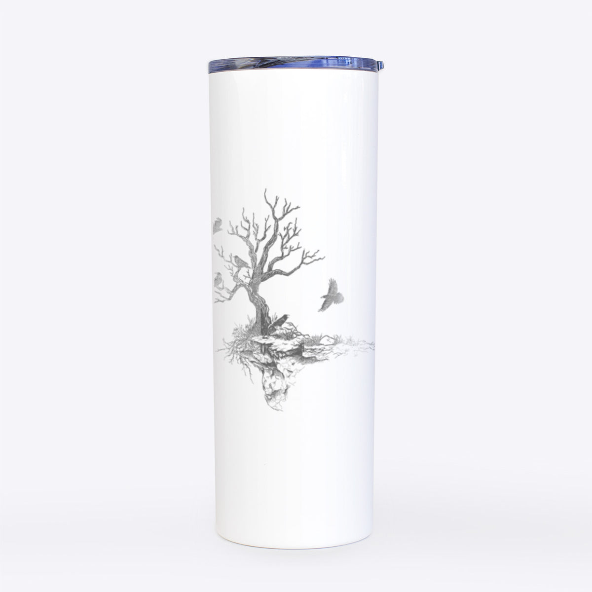 Twisted Tree with Ravens - 20oz Skinny Tumbler