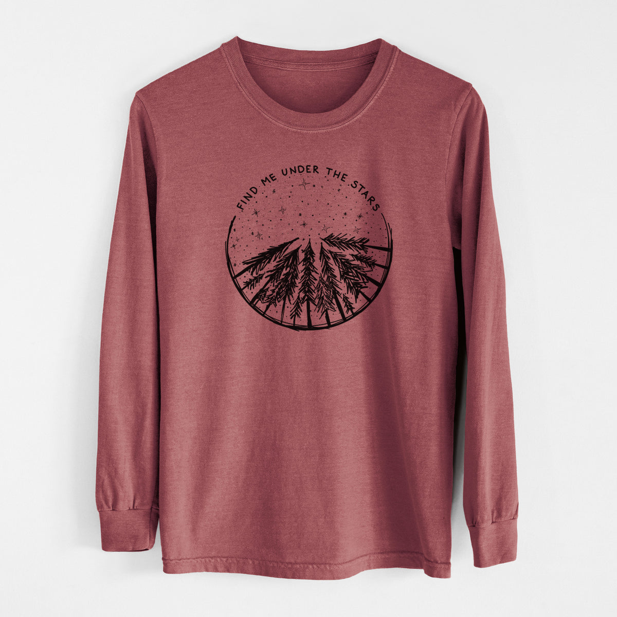 Find Me Under the Stars - Unisex Comfort Colors 100% Cotton Long Sleeve