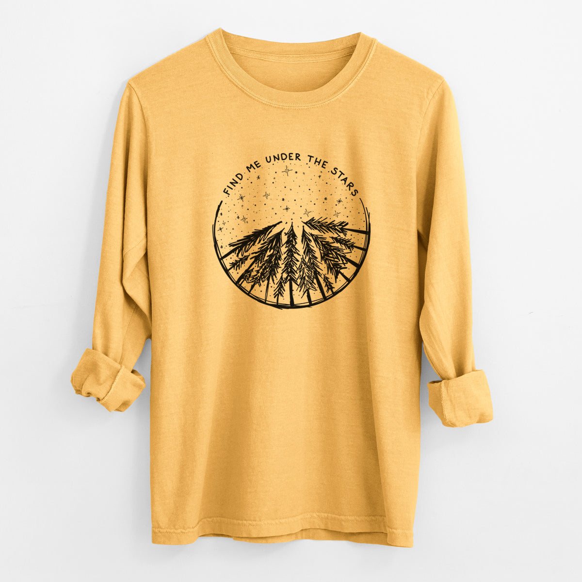 Find Me Under the Stars - Unisex Comfort Colors 100% Cotton Long Sleeve