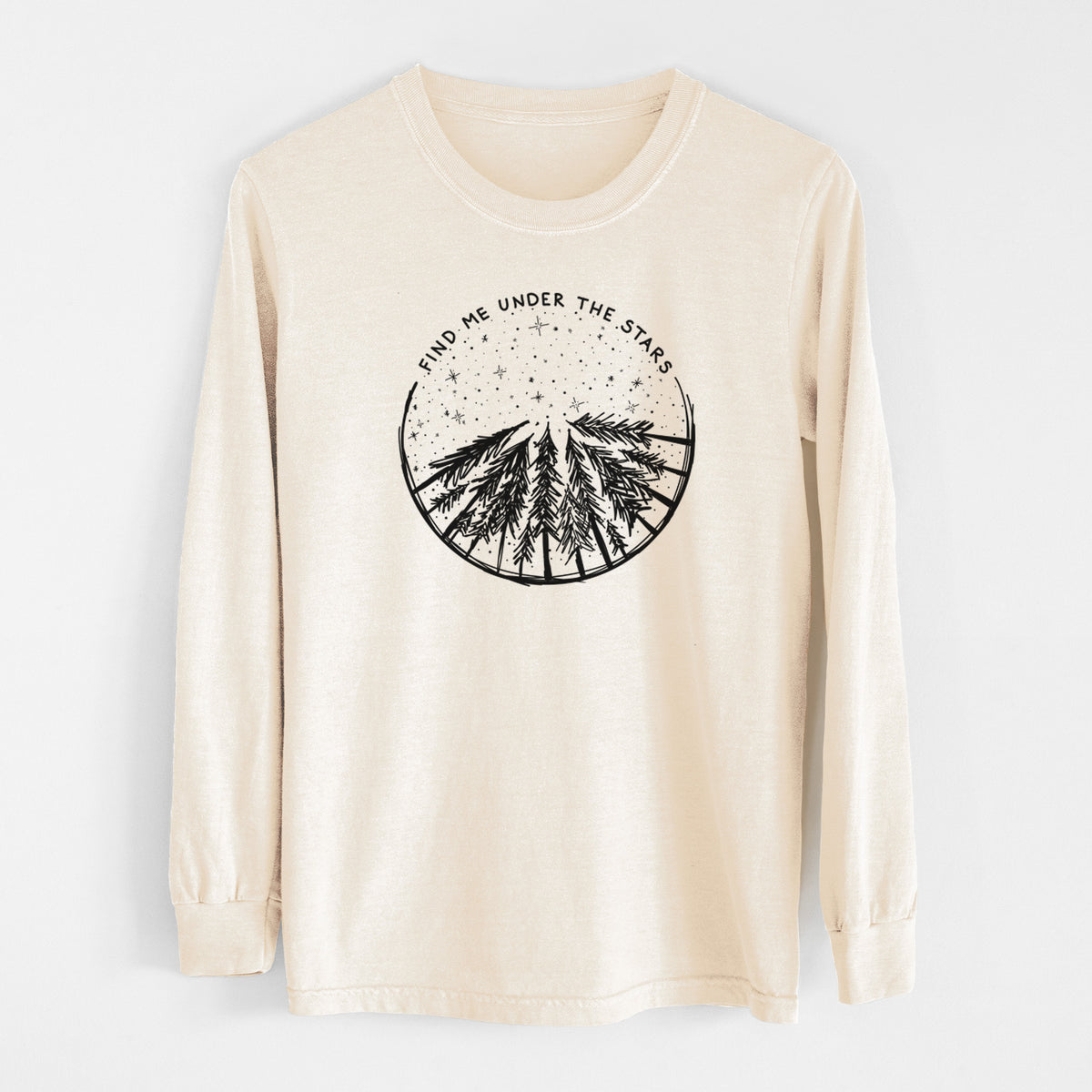 Find Me Under the Stars - Unisex Comfort Colors 100% Cotton Long Sleeve