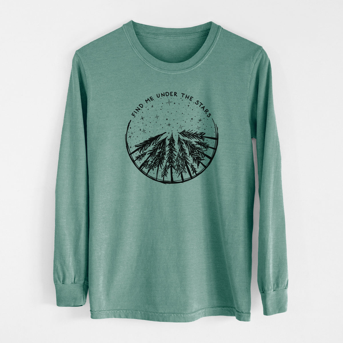 Find Me Under the Stars - Unisex Comfort Colors 100% Cotton Long Sleeve