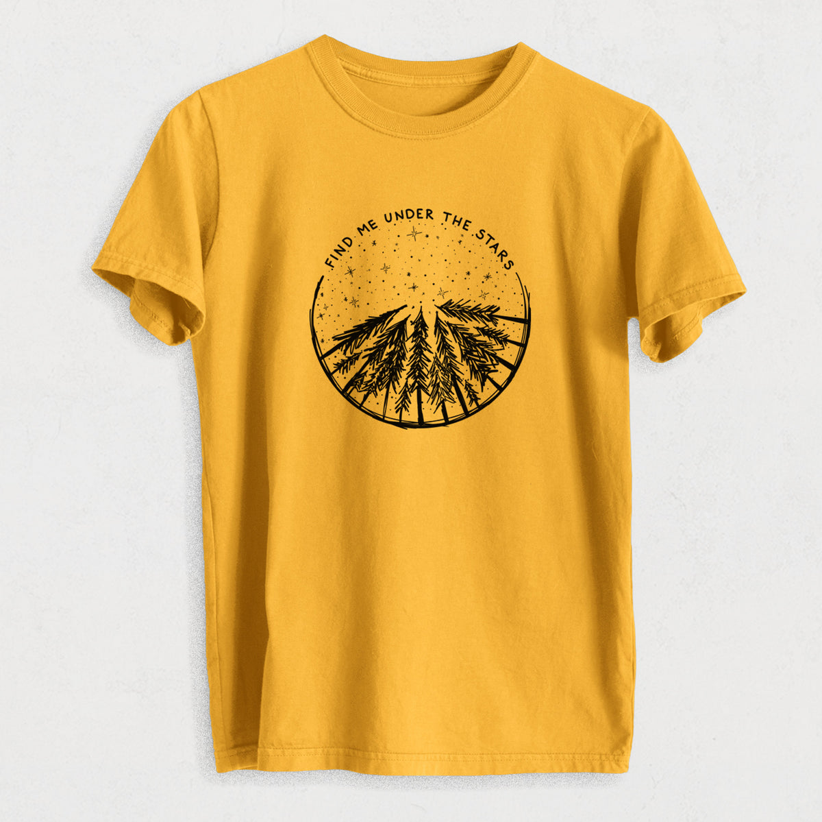 Find Me Under the Stars - Heavyweight Men&#39;s 100% Organic Cotton Tee