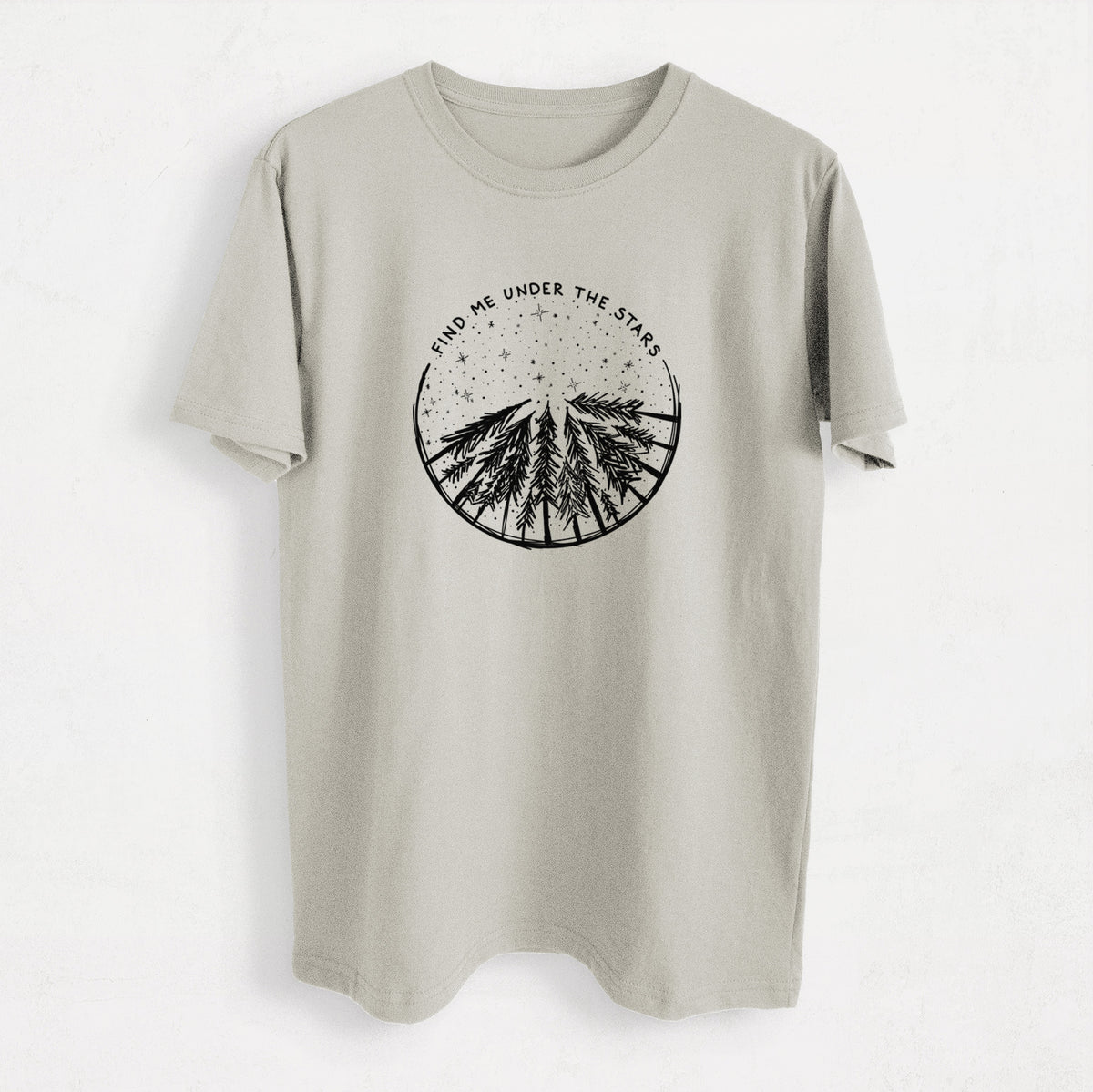 Find Me Under the Stars - Heavyweight Men&#39;s 100% Organic Cotton Tee