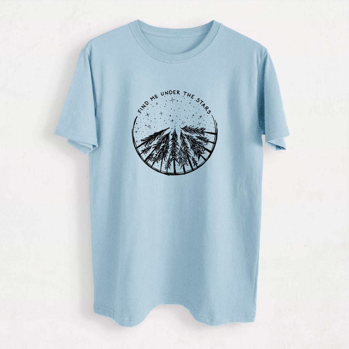 Find Me Under the Stars - Heavyweight Men&#39;s 100% Organic Cotton Tee