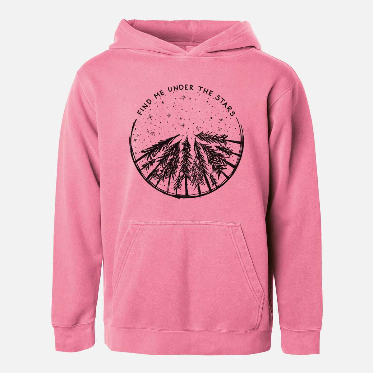 Find Me Under the Stars - Youth Pigment Dyed Hoodie