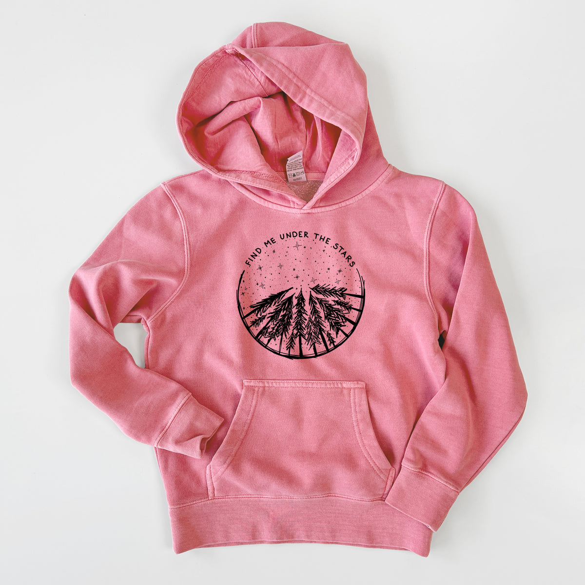 Find Me Under the Stars - Youth Pigment Dyed Hoodie
