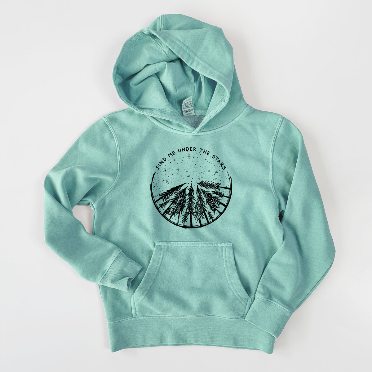 Find Me Under the Stars - Youth Pigment Dyed Hoodie