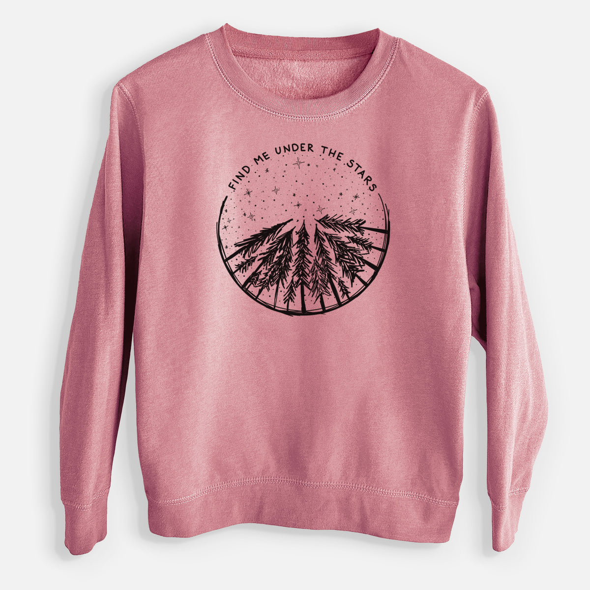 Find Me Under the Stars - Youth Lightweight Crewneck Sweatshirt