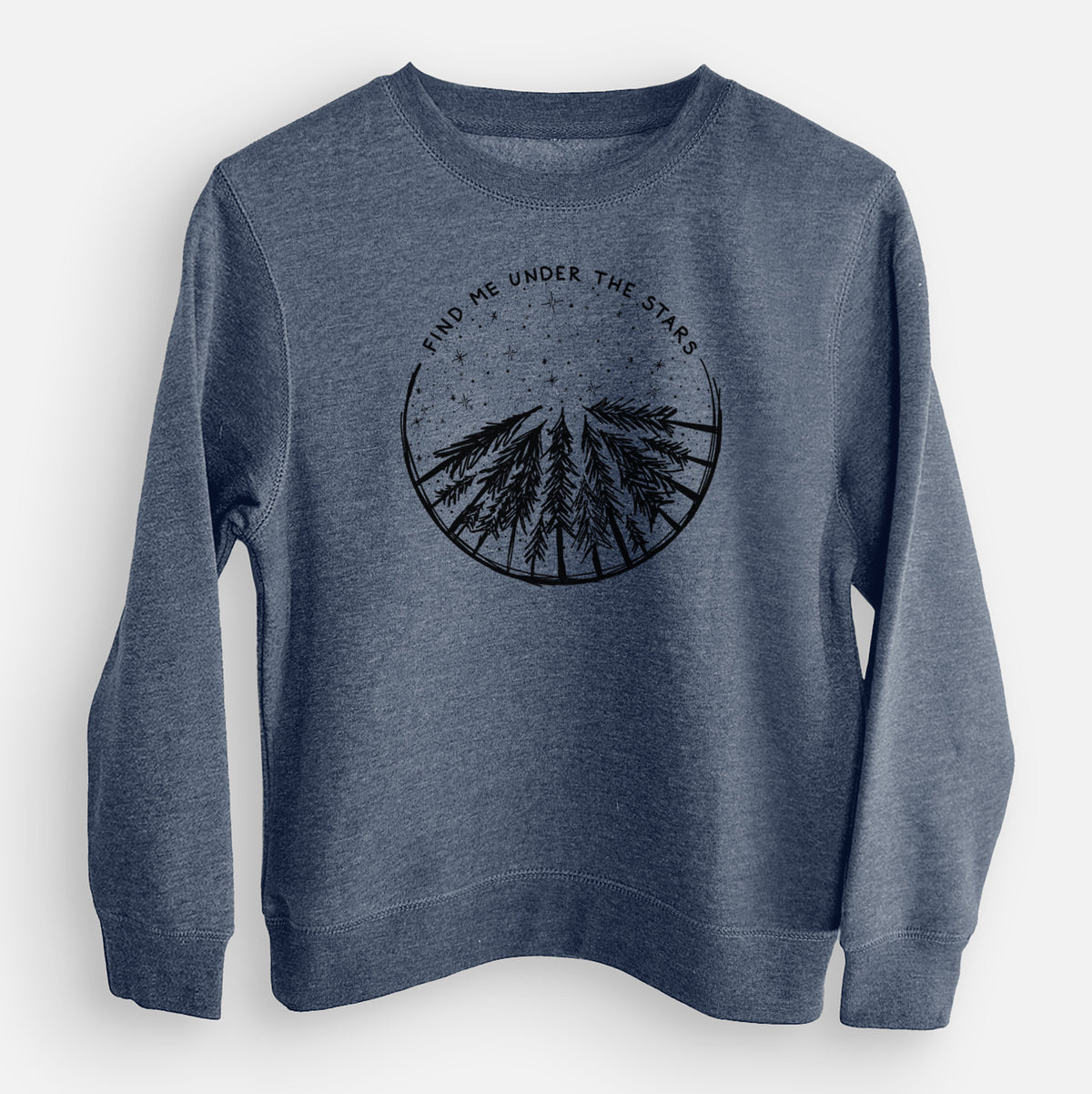 Find Me Under the Stars - Youth Lightweight Crewneck Sweatshirt