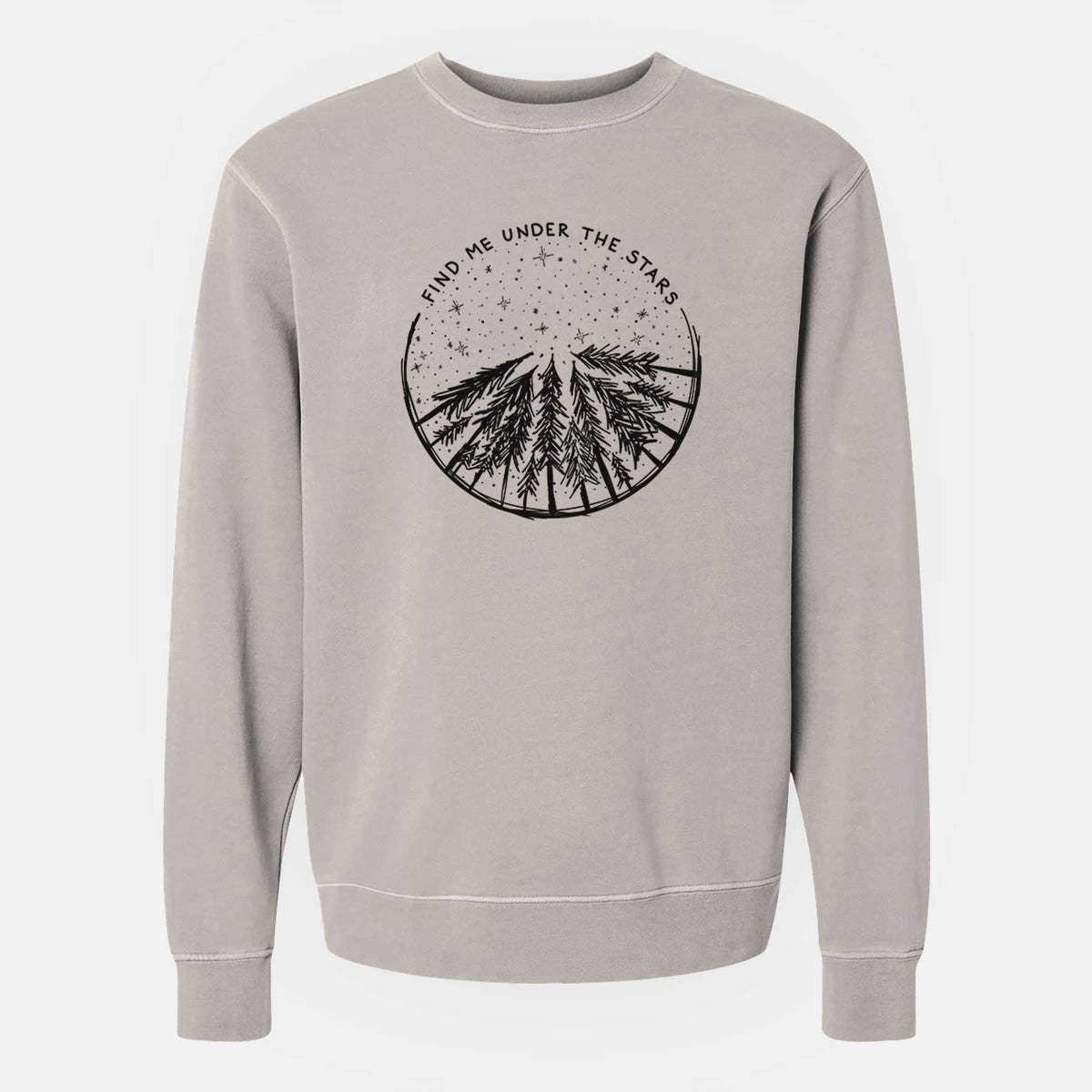 Find Me Under the Stars - Unisex Pigment Dyed Crew Sweatshirt