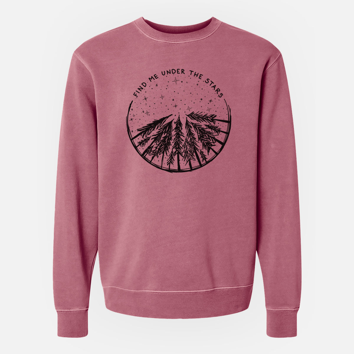 Find Me Under the Stars - Unisex Pigment Dyed Crew Sweatshirt