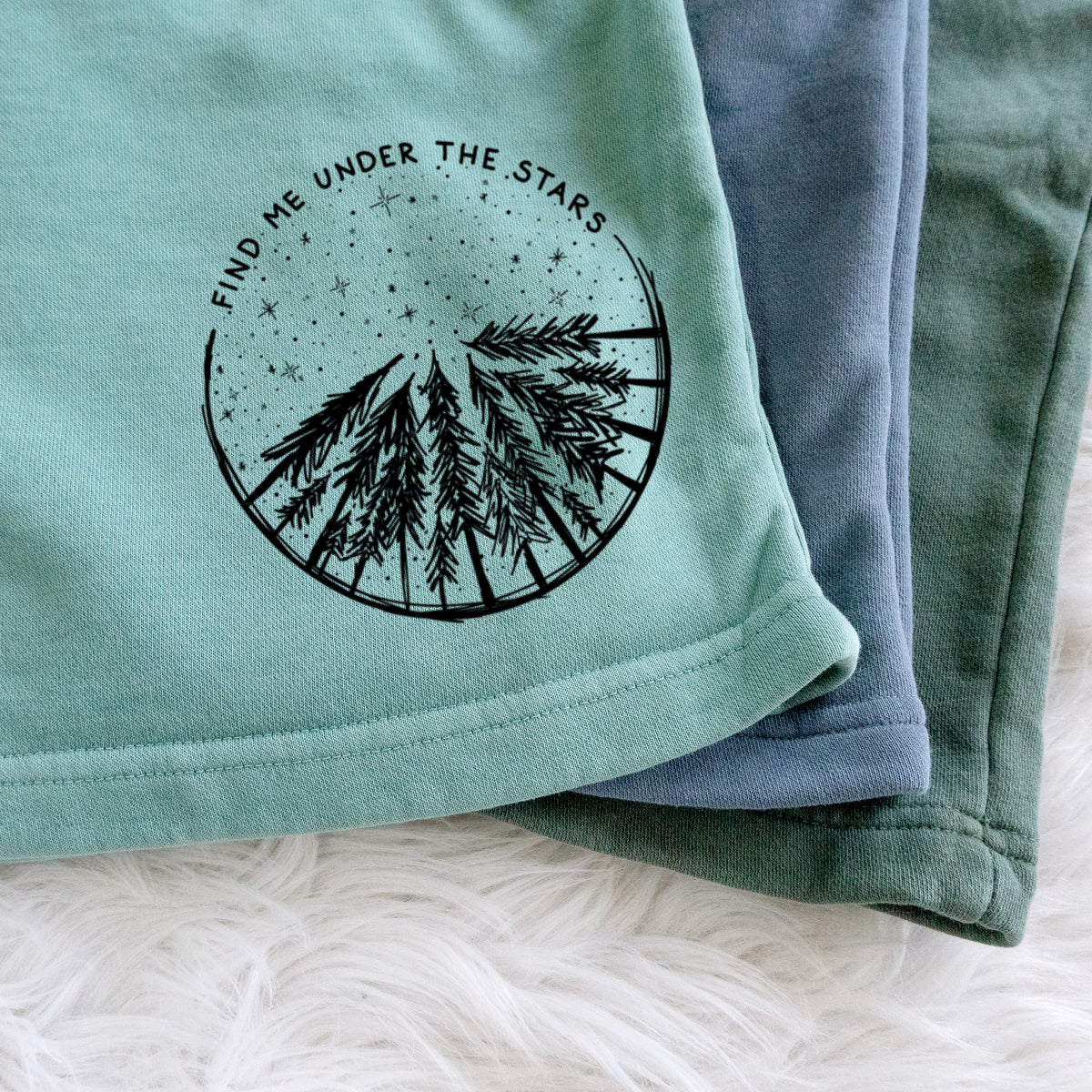 Find Me Under the Stars - Unisex Pigment Dyed Shorts