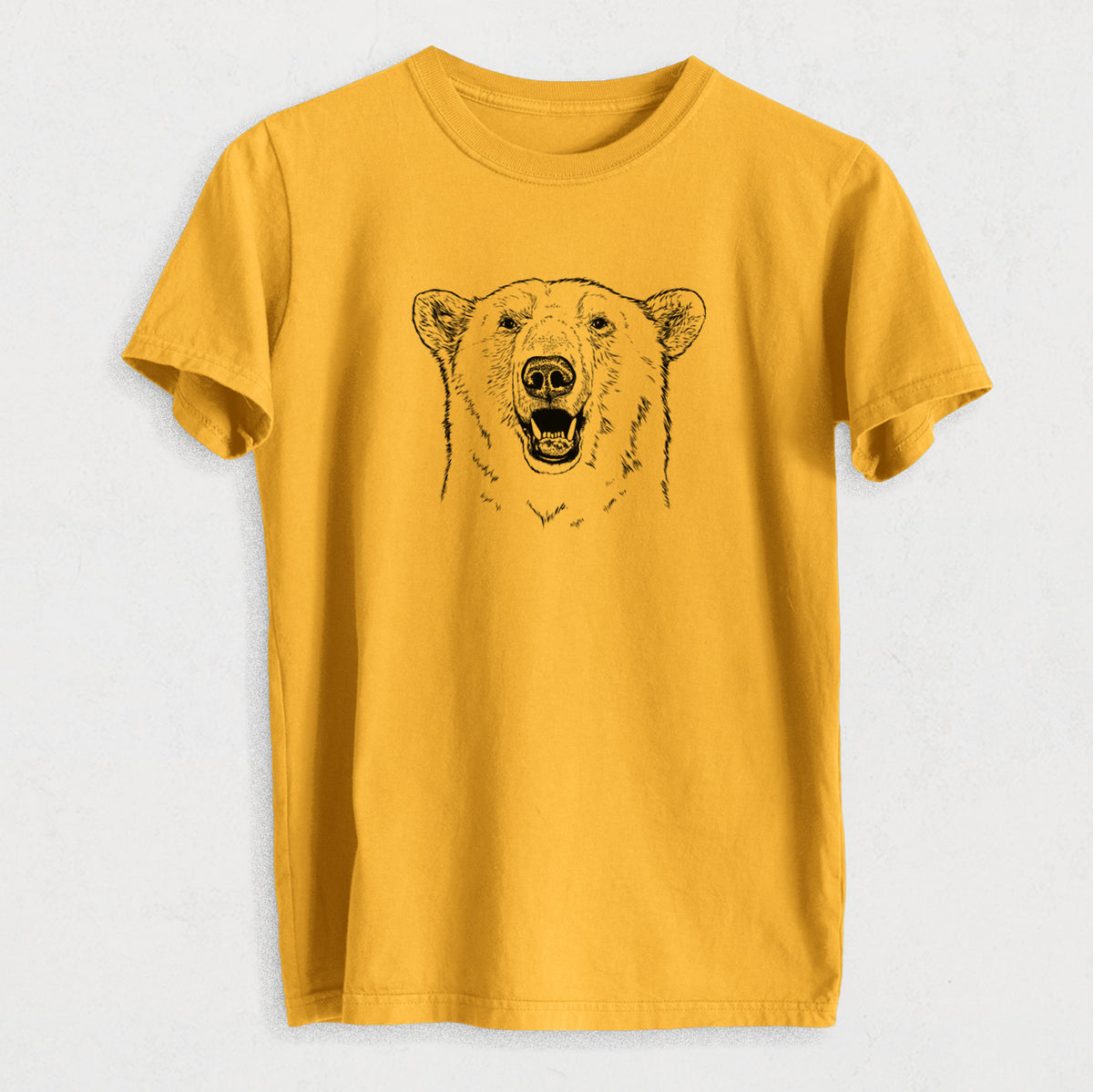 Ursus Maritimus - Polar Bear - Heavyweight Men&#39;s 100% Organic Cotton Tee