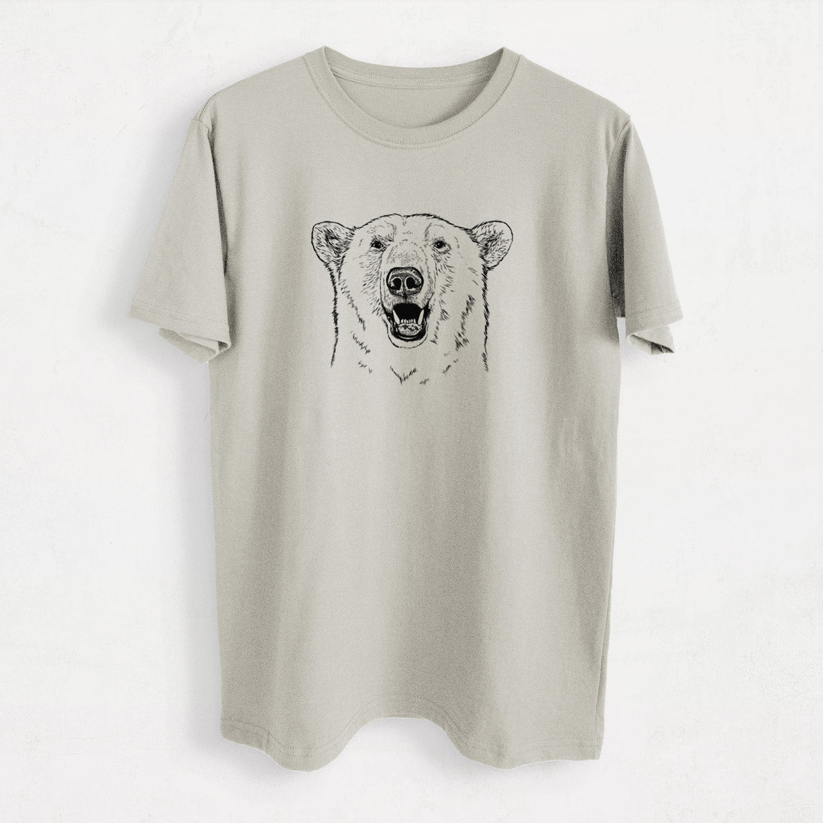 Ursus Maritimus - Polar Bear - Heavyweight Men&#39;s 100% Organic Cotton Tee