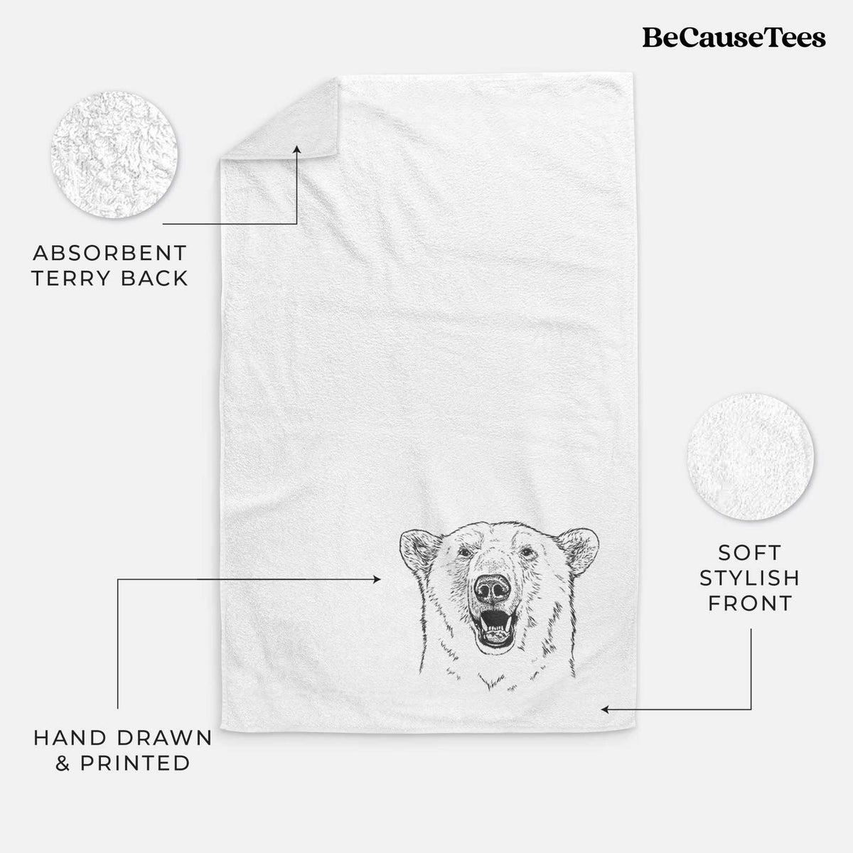 Ursus Maritimus - Polar Bear Premium Decorative Hand Towel