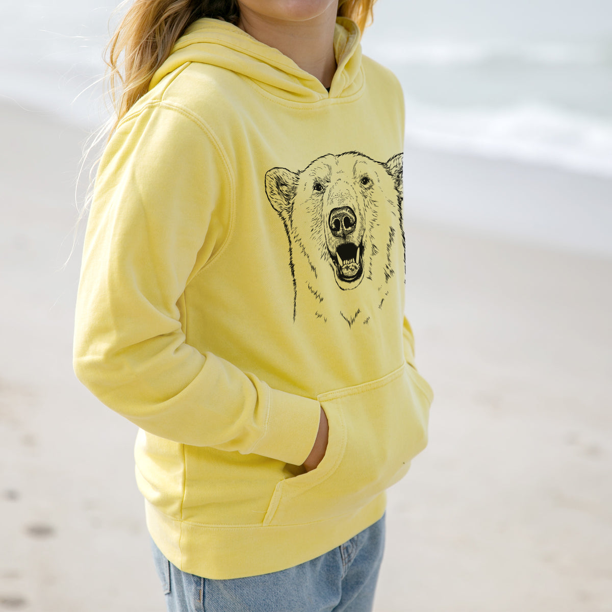 Ursus Maritimus - Polar Bear - Youth Pigment Dyed Hoodie