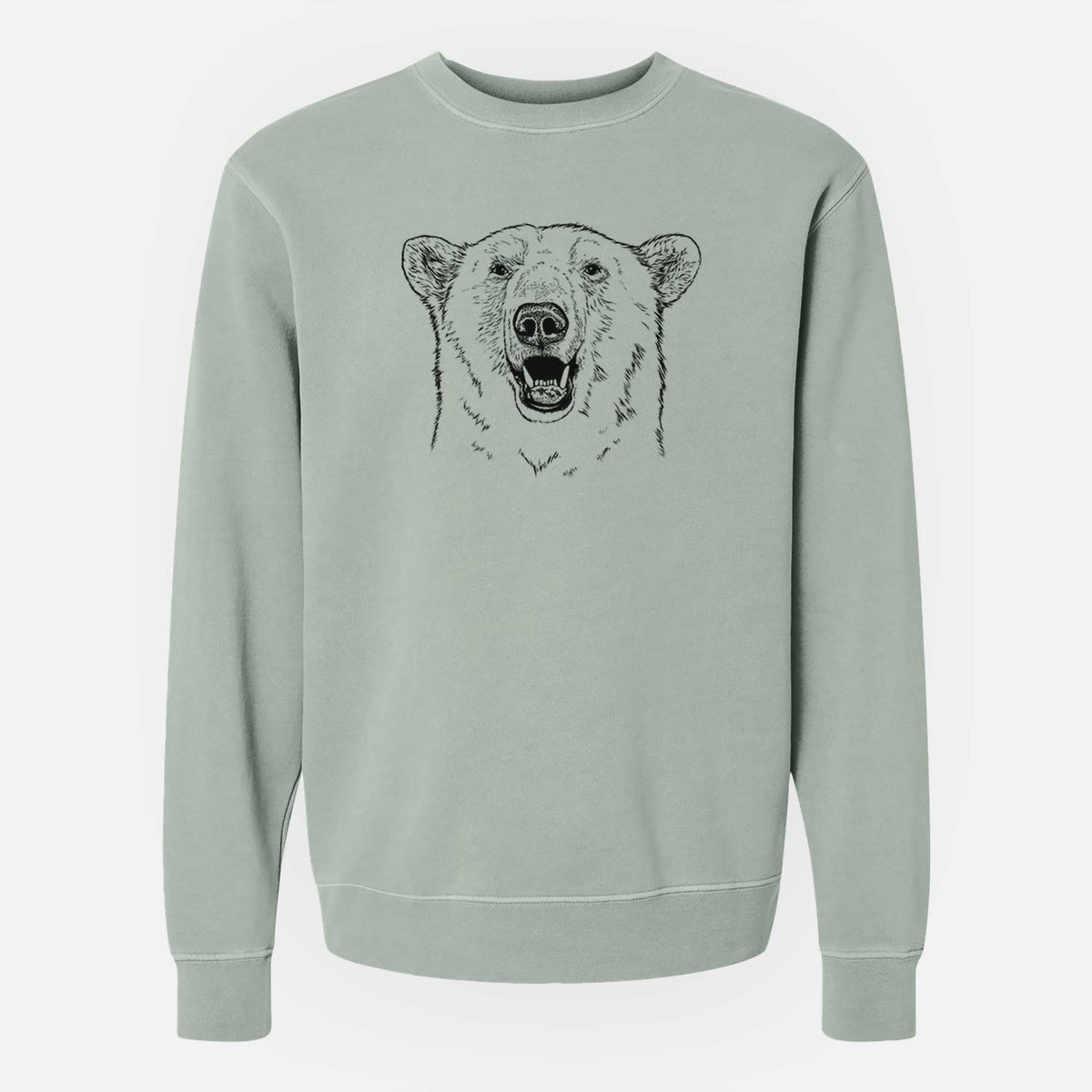 Ursus Maritimus - Polar Bear - Unisex Pigment Dyed Crew Sweatshirt