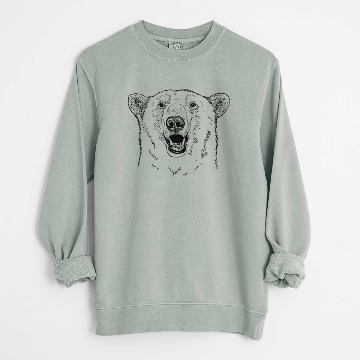 Ursus Maritimus - Polar Bear - Unisex Pigment Dyed Crew Sweatshirt