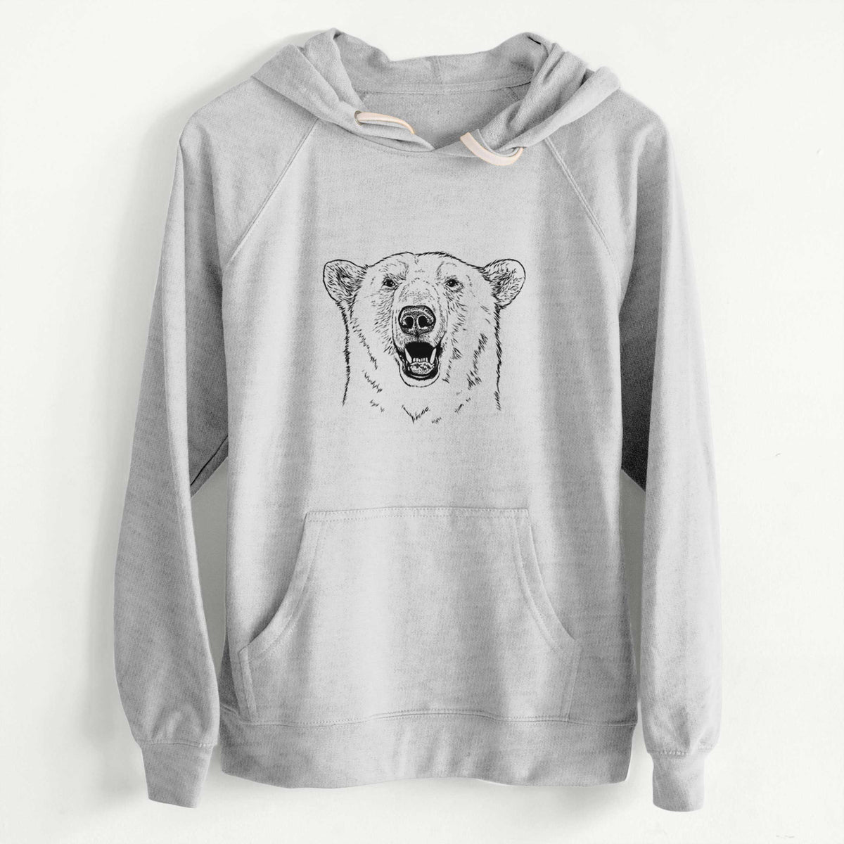 CLEARANCE - Ursus Maritimus - Polar Bear  - Unisex Slim Fit Loopback Terry Hoodie