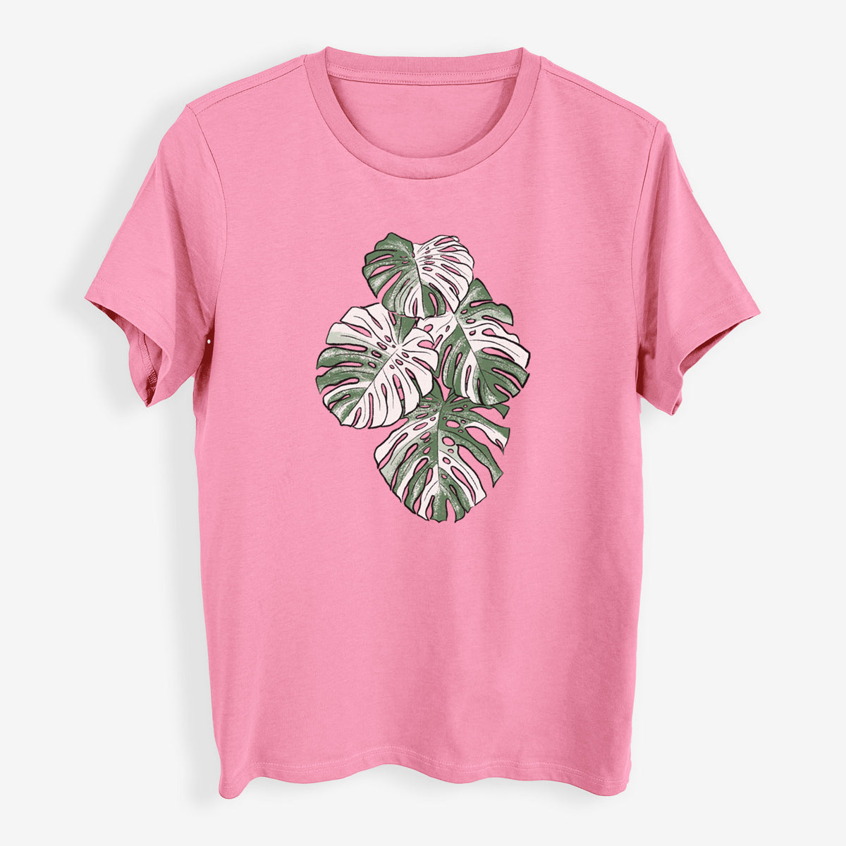 Variegated Monstera - Womens Everyday Maple Tee