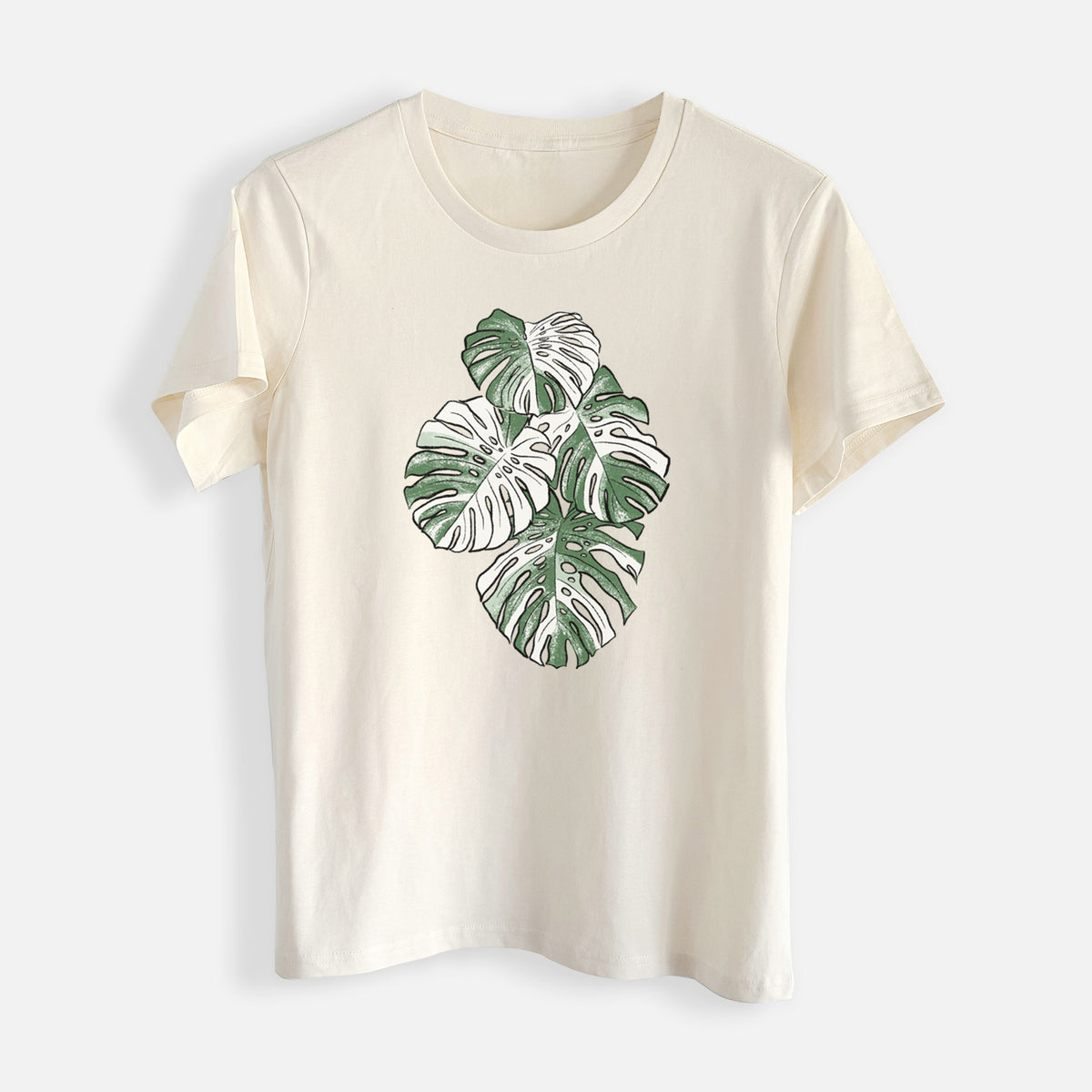 Variegated Monstera - Womens Everyday Maple Tee