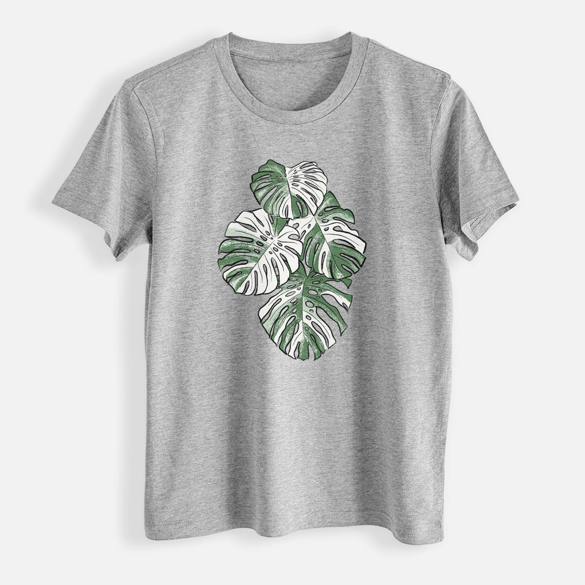 Variegated Monstera - Womens Everyday Maple Tee