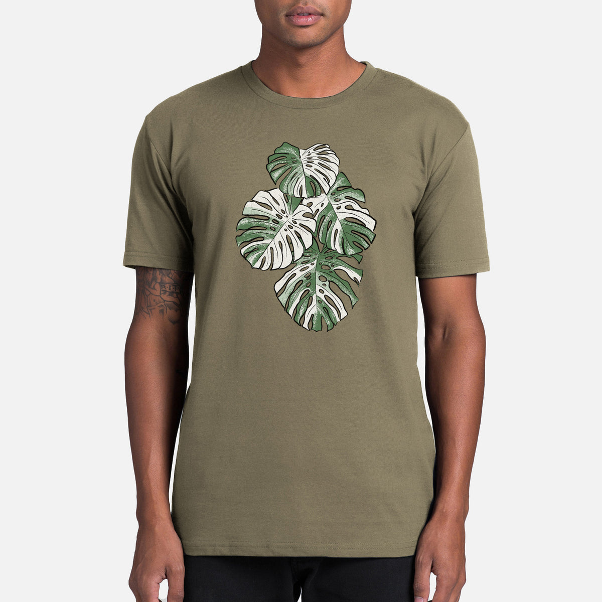 Variegated Monstera - Mens Everyday Staple Tee