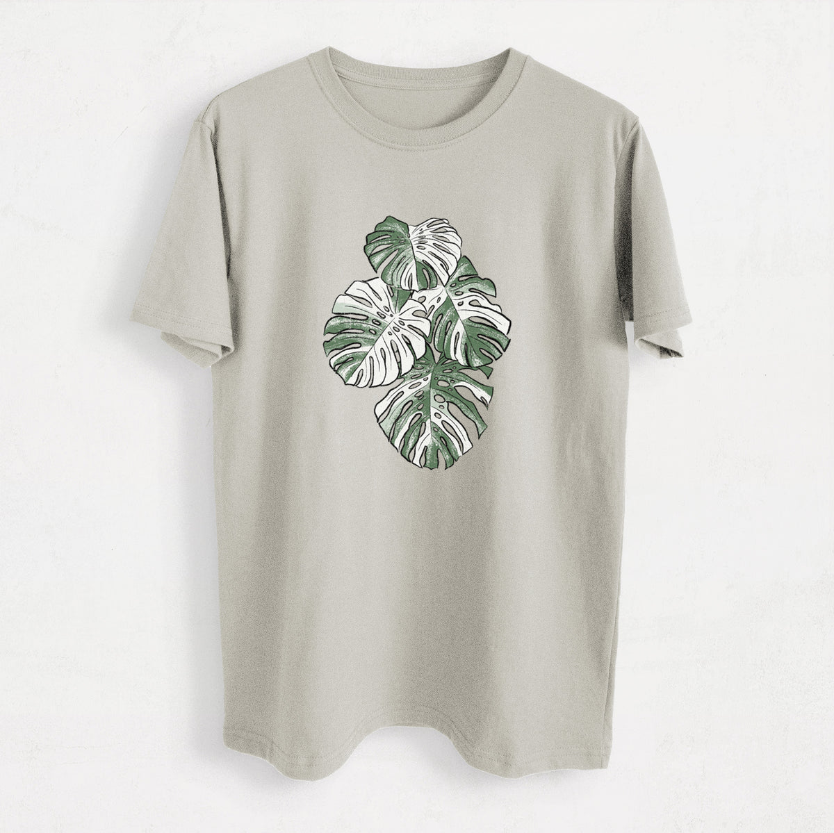 Variegated Monstera - Heavyweight Men&#39;s 100% Organic Cotton Tee