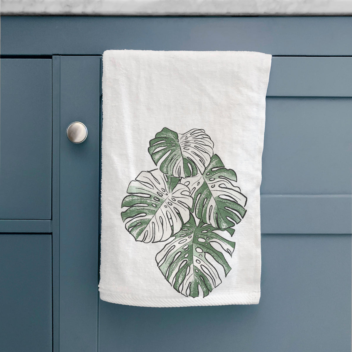 Variegated Monstera Premium Hand Towel