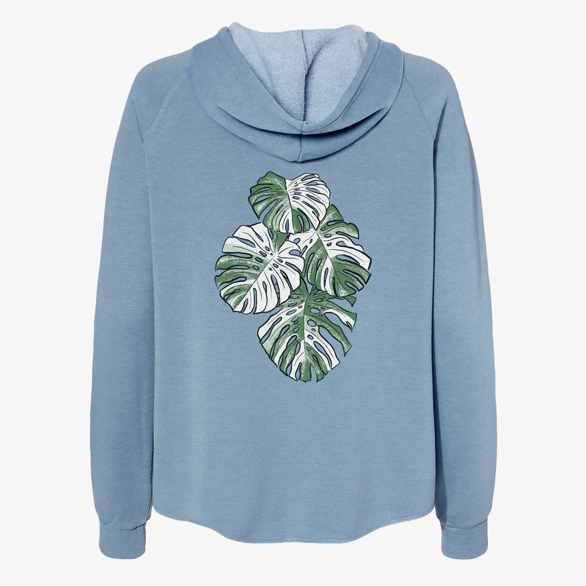 Variegated Monstera - Women&#39;s Cali Wave Zip-Up Sweatshirt