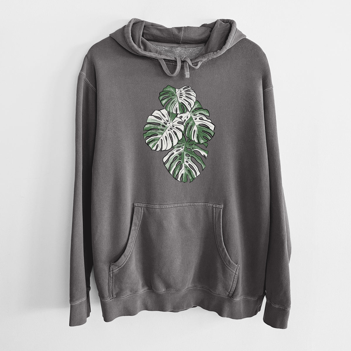 Variegated Monstera - Unisex Pigment Dyed Hoodie