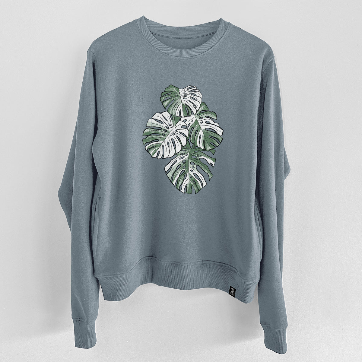 Variegated Monstera  - Unisex Reclaimed Crewneck Sweatshirt