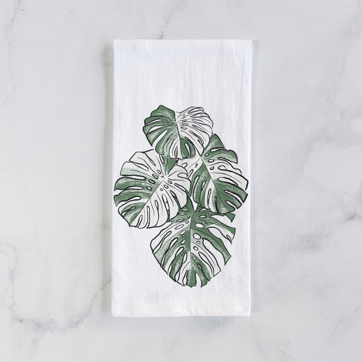 Variegated Monstera Tea Towel