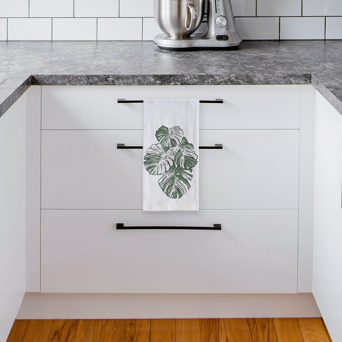 Variegated Monstera Tea Towel