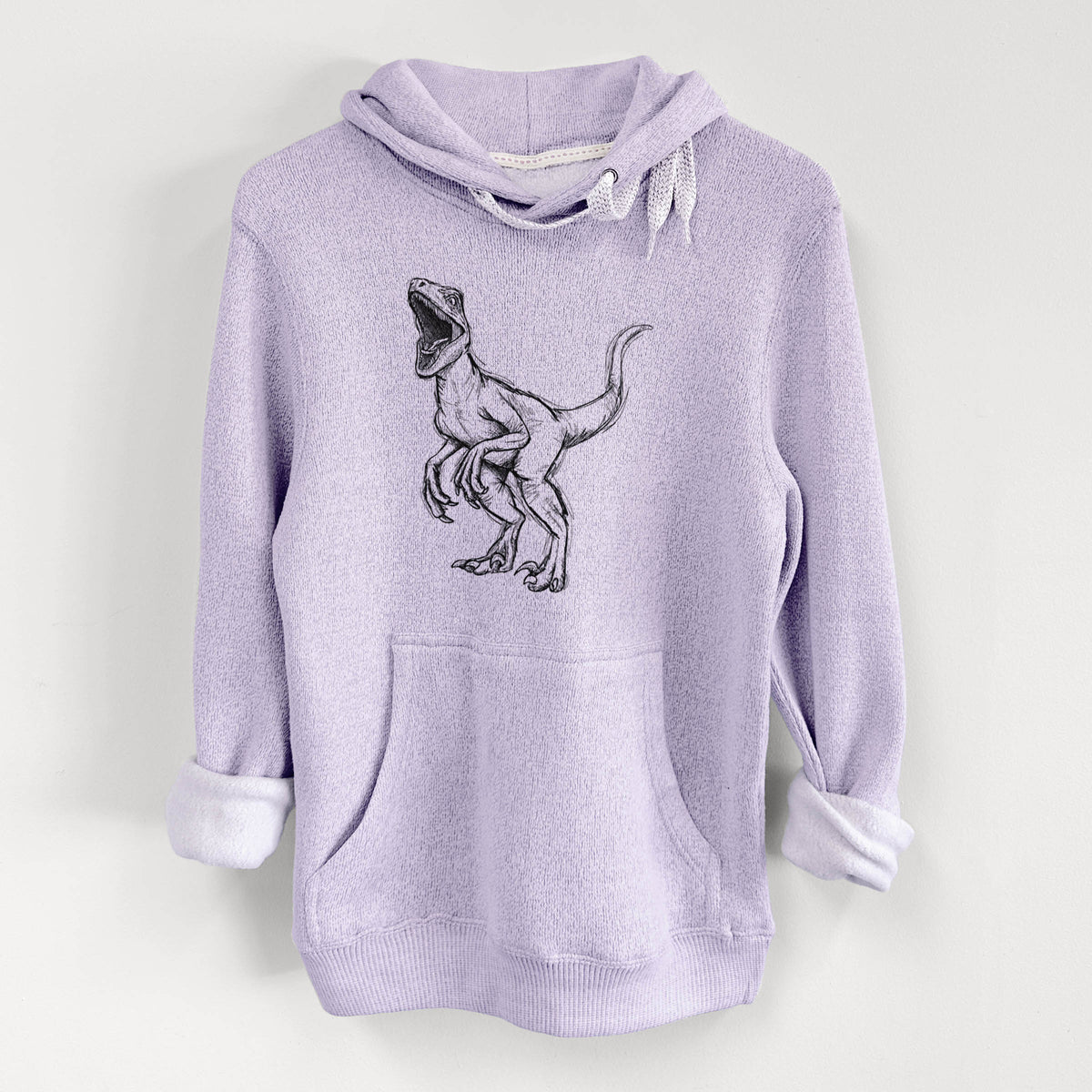 Velociraptor Mongoliensis - Knit Hoodie