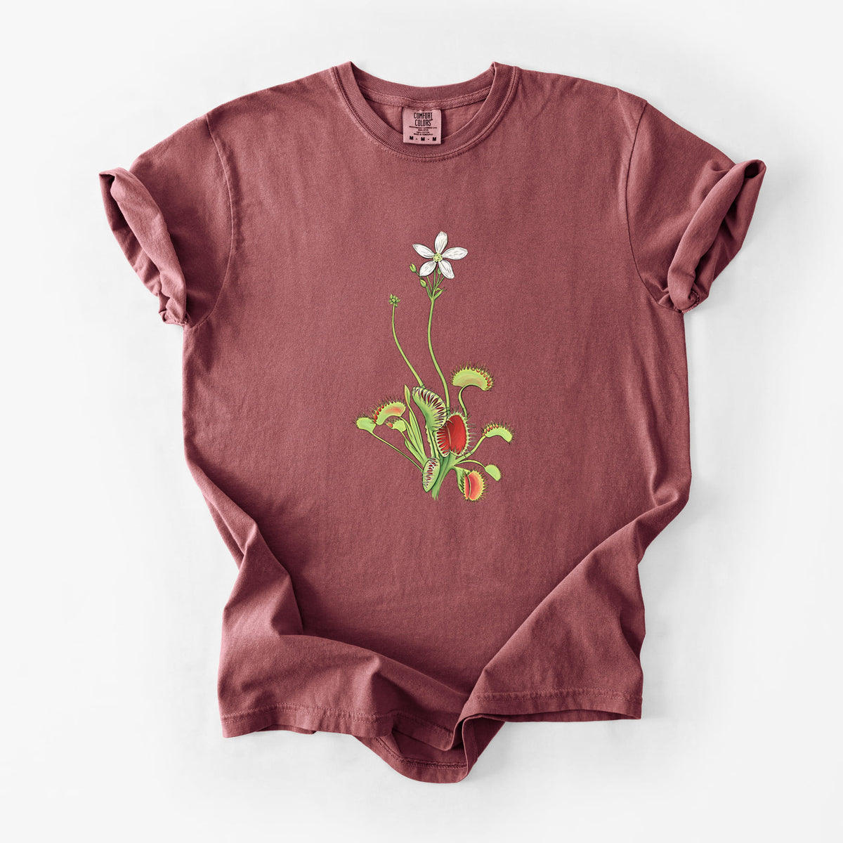 Colorful Carnivorous Venus Fly Trap - Unisex Comfort Colors Garment-Dyed Heavyweight T-shirt