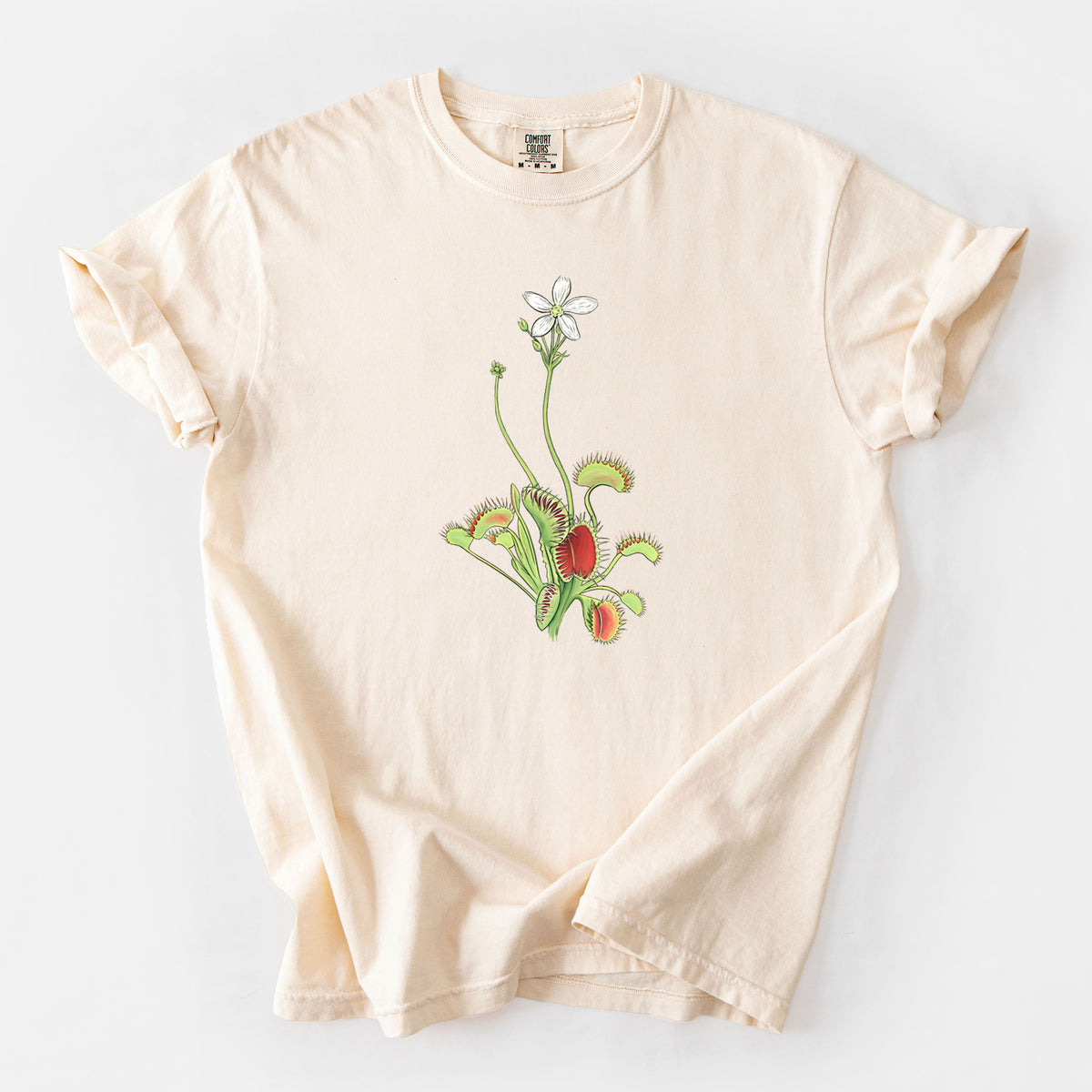 Colorful Carnivorous Venus Fly Trap - Unisex Comfort Colors Garment-Dyed Heavyweight T-shirt