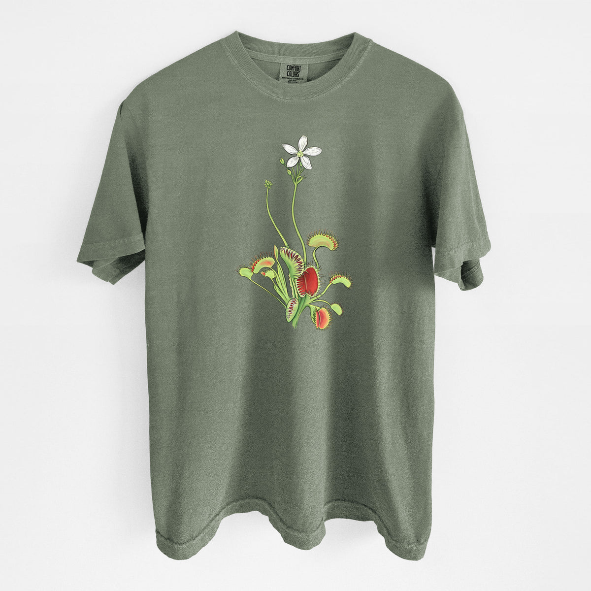 Colorful Carnivorous Venus Fly Trap - Unisex Comfort Colors Garment-Dyed Heavyweight T-shirt